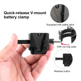ZITAY Compact V-Lock Battery Mounting Kit with O-Clamp for Pipe Diameter 15-50mm for Safe Power Solutions for Cameras