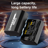 ZITAY NP-FZ100 2600mAh Battery with USB-C Quick Battery Level Check for Sony A7R V A7S III A7 IV ZV-E1, FX3, FX30, A1, A9,A9 II, A6600, A7C