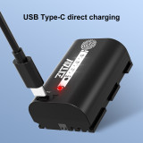 ZITAY LP-E6P 2600mAh Battery, Type-C Charging, Quick Battery Level Check Compatible with Canon EOS R5 Mark II  ,R5C R5 II R6 R6 II R7 5D II III IV 5DS R 6D 6D II 7D 7D II 60D 60Da 70D 80D 90D