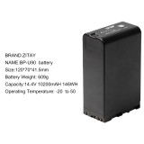 ZITAY 10200mah 14.4V 146Wh BP-U90 for Sony FS7/5 EX280/EX260/Z280/Z190/NX160 Camera Blackmagic PYXIS 6K