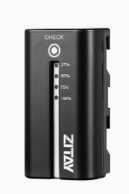 ZITAY Camera Battery NP-F550 Lithium Battery  Camera Power Bank NP-F550 7.2V 3400mAh