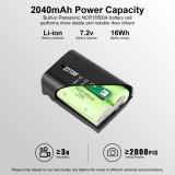 ZITAY NP-FZ100 Rechargeable Lithium-Ion Battery Touch Display Remaining Battery for Sony Alpha a9 II, a9, a7R IV, a7R III, a7 III, a6600