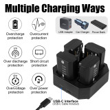 ZITAY NP-FZ100 Rechargeable Lithium-Ion Battery Touch Display Remaining Battery for Sony Alpha a9 II, a9, a7R IV, a7R III, a7 III, a6600