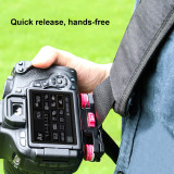 Clip for Camera or Battery with Plate with Quick Release System for Sony, Nikon, Fuji, DSLR Action Camera Backpack Camera Strap Mount