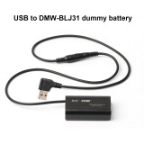 ZITAY USB to Panasonic DMW-BLJ31GK Dummy Battery camera power cable Panasonic DC-S1 S1R S1H