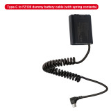 USB Type C to NP-FZ100 for Sony Alpha A7 III, A7R III, A7R IV, A9, Alpha 9, A7R3