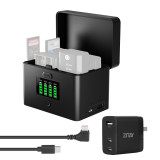 ZITAY  LP-E6 / E6NH / E6P / NP-FZ100 Camera Battery Fast Charging Box,for Sony,A7M4, A7R3, A7R4, 7RM3, A9M2, ZV-E10,Canon, R5, R5C, R6