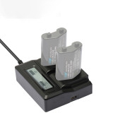 ZITAY Dual-Channel Charger for EN-EL18D Battery – Compatible with NIKON Z9, D6/D5/D4/D4S DSLR Cameras