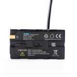 ZITAY DC to NP-F550 Dummy Battery, for Sony Cameras:(F970 / F750 / F530 / F330,External Power Supply)