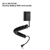 ZITAY DC to NP-FZ100  Dummy Battery ,For Sony Digital Cameras: A7R5 / A7S3 / A7C2 / A7M3 / A7M4 / A7R4 / FX3