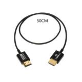 ZITAY Ultra Thin and Flexible 8K HDMI Cable 2.1 48Gbps 1.64ft/50cm,High Speed Supports 8K 60Hz,4K 120Hz Camera, Compatible with Atomos Camcorder, Monitor, Gimbal A7S3 M4 FX3 ninjav S1H GH6Z9 PS5