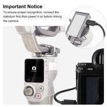 ZITAY  DJI Ronin RS4 Mini Stabilizer Control Cable for Recording, Compatible with Sony, Fujifilm, and Panasonic Cameras for Focus/Zoom, Shutter Recording, and Photo Capture Connection Cable.