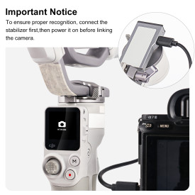 ZITAY  DJI Ronin RS4 Mini Stabilizer Control Cable for Recording, Compatible with Sony, Fujifilm, and Panasonic Cameras for Focus/Zoom, Shutter Recording, and Photo Capture Connection Cable.