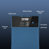 ZITAY Antarctica Version, Mini V Mount Battery 99W 14.8V 6689mAh with PD 60W USB-C Fast Charging, with DTAP,DC, USB-A,LEMO, LED Screen for Camera, Camcorder, Monitor, Video Light