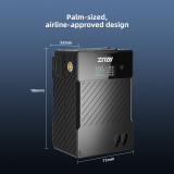 ZITAY Antarctica Version, Mini V Mount Battery 99W 14.8V 6689mAh with PD 60W USB-C Fast Charging, with DTAP,DC, USB-A,LEMO, LED Screen for Camera, Camcorder, Monitor, Video Light