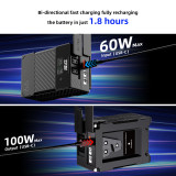 ZITAY Antarctica Version, Mini V Mount Battery 99W 14.8V 6689mAh with PD 60W USB-C Fast Charging, with DTAP,DC, USB-A,LEMO, LED Screen for Camera, Camcorder, Monitor, Video Light