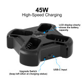 ZITAY Fast 4-Channel Charger Compatible with Panasonic DMW-BLK22 Type Batteries and GH4 BLF19 Lumix DC-G9 IIDC-S5, DC-S5 II, DC-S5 IIX, GH5 II, GH6, S5II, S5M2, S5M2X, GH5M2