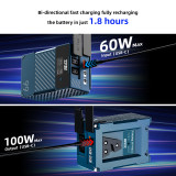ZITAY Antarctica Version, Mini V Mount Battery 99W 14.8V 6689mAh with PD 60W USB-C Fast Charging, with DTAP,DC, USB-A,LEMO, LED Screen for Camera, Camcorder, Monitor, Video Light