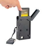 CFast 2.0 Dummy Cards to 2.5   Sata3.0 4TB SSD Adapter + V Mount Plates for Blackmagic URSA MINI 4K 4.6K