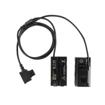 ZITAY D-Tap to Dual NP-F550 Dummy Battery for Sony NP-F550/770/570 NP-F970 Power LED Light Monitor for DP30 LE Vmount AB Battery