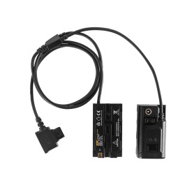 ZITAY D-Tap to Dual NP-F550 Dummy Battery for Sony NP-F550/770/570 NP-F970 Power LED Light Monitor for DP30 LE Vmount AB Battery