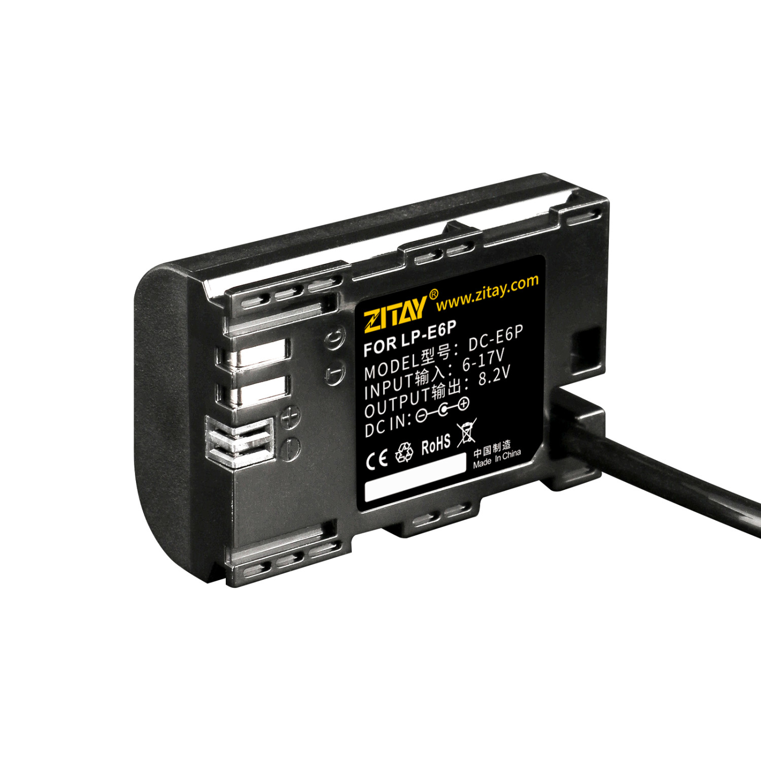LP-E6P Dummy Battery for Canon DSLR Cameras (R5/R5 II/R6/R5C/R7/R6 II ...