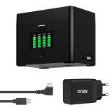 ZITAY  LP-E6 / E6NH / E6P / NP-FZ100 Camera Battery Fast Charging Box,for Sony,A7M4, A7R3, A7R4, 7RM3, A9M2, ZV-E10,Canon, R5, R5C, R6