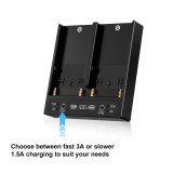ZITAY PD100W Fast Charger for BP-U/BP-A Series Batteries, Compatible with Canon A60/A90 and Sony BP-U30/U60/U90 Batteries