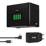 ZITAY  LP-E6 / E6NH / E6P / NP-FZ100 Camera Battery Fast Charging Box,for Sony,A7M4, A7R3, A7R4, 7RM3, A9M2, ZV-E10,Canon, R5, R5C, R6