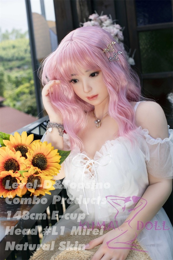 Top Sino Doll & Level-D combo Full Silicone Sex Doll 148cm/4ft8 E-cup Mirei Head RRS Makeup Selectable