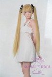 WAXDOLL Full silicone sex doll 147cm A-cup # G53 head with Realistic body makeup