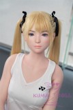 WAXDOLL Full silicone sex doll 147cm A-cup # G53 head with Realistic body makeup