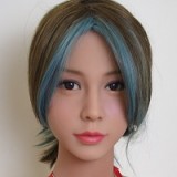 WM Doll TPE Material Sex Doll 158cm/5ft2 S-Cup Doll with Head #414 with holes in the chest