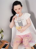 WAXDOLL Full silicone sex doll 130cm A-cup # G36 head with Realistic body makeup option