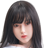 Only Love Sex Doll 158cm/5ft2 B Cup #2 Masami Silicone head+TPE body Thigh removable-Red Bow Tie