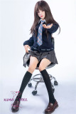 Only Love Sex Doll 149cm/4ft9 C-Cup #4 Yu Silicone head+TPE body Thigh removable-Dark blue school uniform