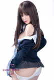Only Love Sex Doll 149cm/4ft9 C-Cup #4 Yu Silicone head+TPE body Thigh removable-Dark blue school uniform