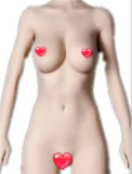 Only Love Sex Doll 149cm/4ft9 C-Cup #4 Yu Silicone head+TPE body Thigh removable - White top sky blue shorts