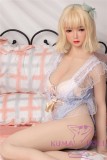 Only Love Sex Doll 158cm/5ft2 E Cup #B Silicone head+TPE body - Pale blue dress