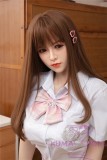 Only Love Sex Doll 158cm/5ft2 E Cup #H Silicone head+TPE body- Pink Pleated Skirt