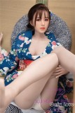 Only Love Sex Doll 168cm/5ft5 D-Cup #E Silicone head+TPE body- Blue floral kimono