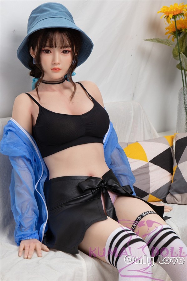 Only Love Sex Doll 168cm/5ft5 D-Cup #K Silicone head+TPE body - Blue Hat
