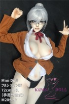 Mini doll Full Silicone sexable 72cm/2ft4 M20 head only 3.5kg easy to hide and use