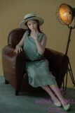 WAXDOLL Full silicone sex doll 147cm A-cup # GD06 head with Realistic body makeup