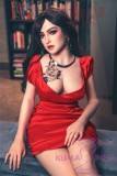 XNX Doll 163cm/5ft4 E-cup Silicone Sex Doll with Head X10 Georgina-Red dress