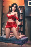 XNX Doll 163cm/5ft4 E-cup Silicone Sex Doll with Head X10 Georgina-Red dress