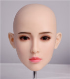 ZELEX Full silicone sex doll 142cm/4ft7 AA-cup # G50 head with Realistic body makeup