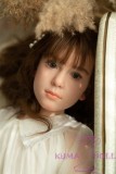 WAXDOLL Full silicone sex doll 142cm/4ft7 AA-cup # G50 head with Realistic body makeup