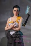 Game Lady Full silicone 168cm/5ft5 D-cup No.1-2 head with realistic makeup, eyebrows and eyelashes implanted