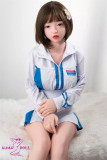 Tayu Doll Full Silicone Sex Doll 148cm/4ft9 D-cup with M3 Head Mio 19kg body+ M16 bolt Blue and White Matching